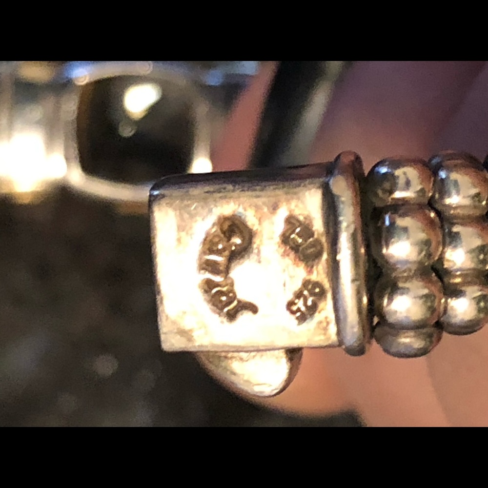 Lagos White topaz and diamond gold bracelet - Picture 8 of 8